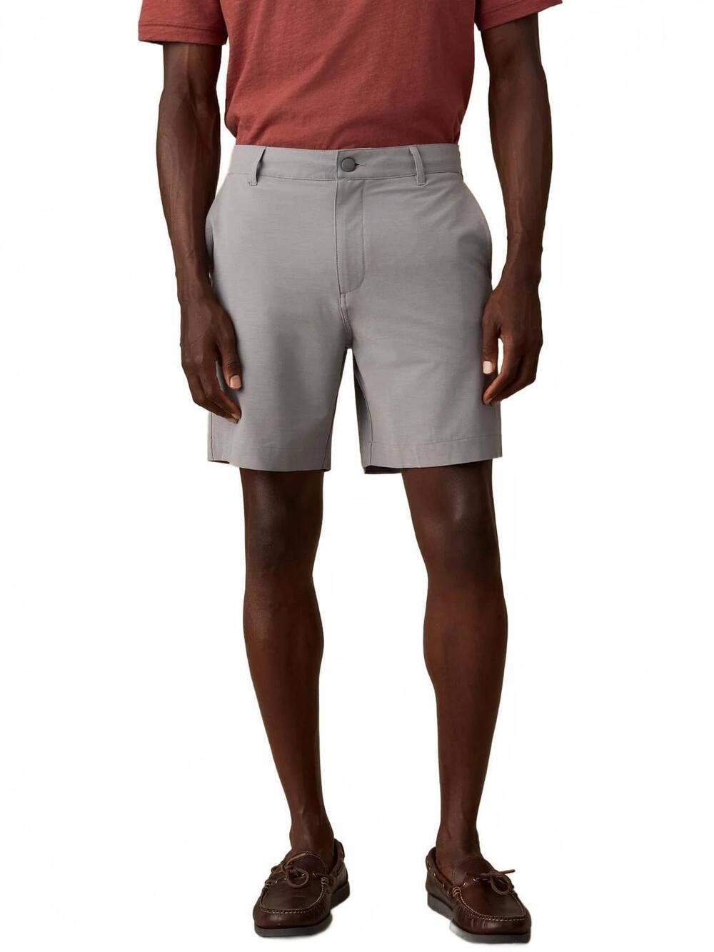 NEW FAHERTY all day short - 7" in ice grey